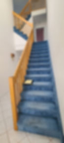 before: outdated all wooden railings