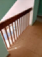 before: all wooden railings
