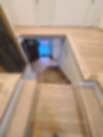 before: empty staircase without railings