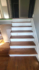 before, new staircase needing railings, Bridgewater, NJ