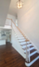 after: new all wooden railing system installed in Flemington NJ