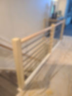 after: modern horizontal railing installed in Sea Isle, NJ