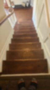 before: old stairs and railings