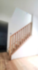 After_ Continuous White Oak Wood Rail, Installed in Tabernacle, NJ