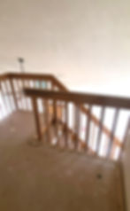 before: outdated railings wood