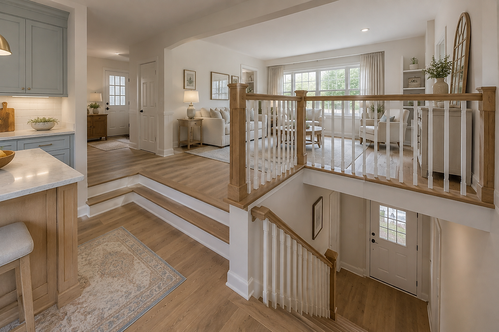 bi level home entryway