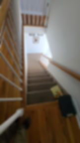 before: all wooden railing system