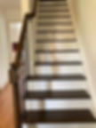 after: new risers staircase repair and new railings in freehold, NJ
