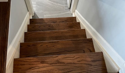 Wall-mounted handrail installation in Bound Brook, New Jersey for added safety and a clean modern finish