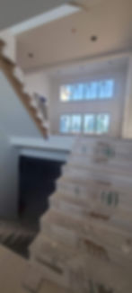 staircase before new railings are installed