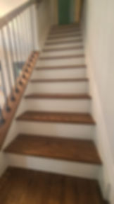 modern wood and metal railing installation in Marlboro, NJ