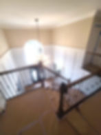 after: modern metal knuckle baluster upgrade, toms river, nj