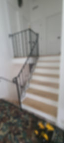 before_ Old Stair Treads and Metal Railings