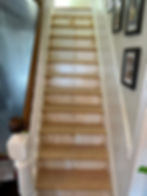 before old treads that do not match the rails