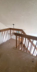 before: outdated railings wood