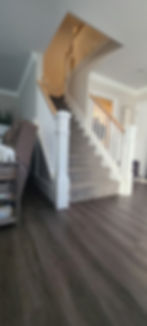 All Wooden Indoor Stair Railings, Installed in Freehold, NJ
