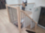 after: metal and wood modern railings