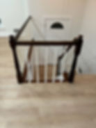 before: all wooden railings