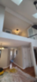 before: new staircase without railings