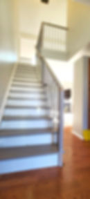 after_ continuous indoor railings installed in East Windsor, NJ