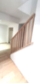 After_ Continuous White Oak Wood Rail, Installed in Tabernacle, NJ