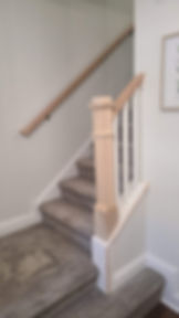 After: New modern wooden railings installed Tinton Falls, NJ