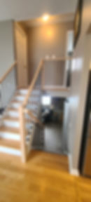 After_ Metal and Wood Modern Stair Railings, Hamilton Township, New Jersey