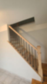 after_ metal and wood railing installed