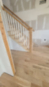 after: new all wood railings installed, Somerset, NJ