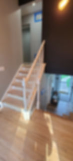 before: worn out wooden railings