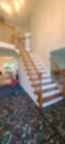 Before_ All Wood Traditional Railings