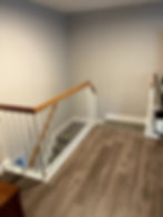 Before: Metal & Wood Indoor Railing, Freehold, NJ
