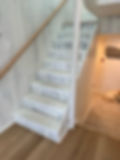 before: staircase needing new railings, Beach Haven, New Jersey