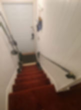 before: black wrought iron railings