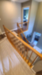 before railing replacement: all wood railings