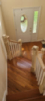 new traditional all wooden railings birds eye view