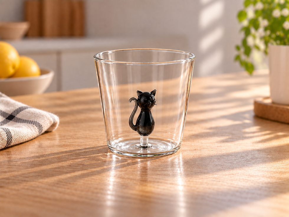 Verre figurine char noir 280ml