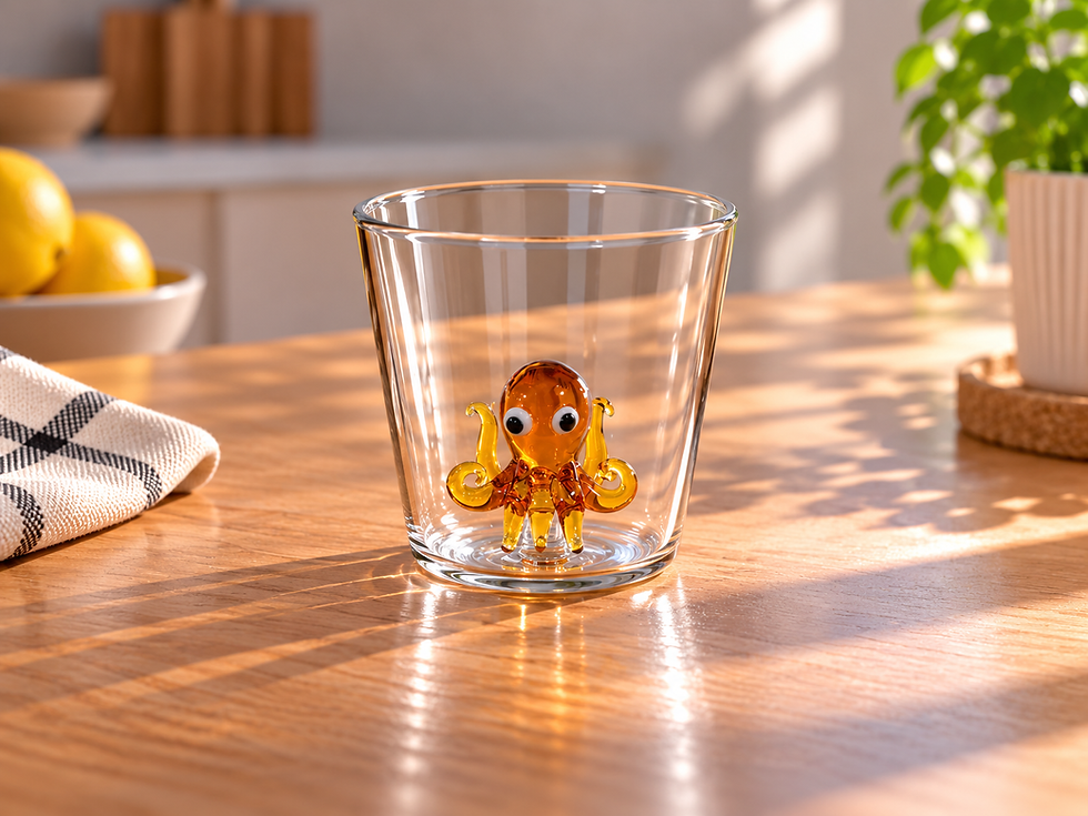 Verre figurine poulpe 280ml