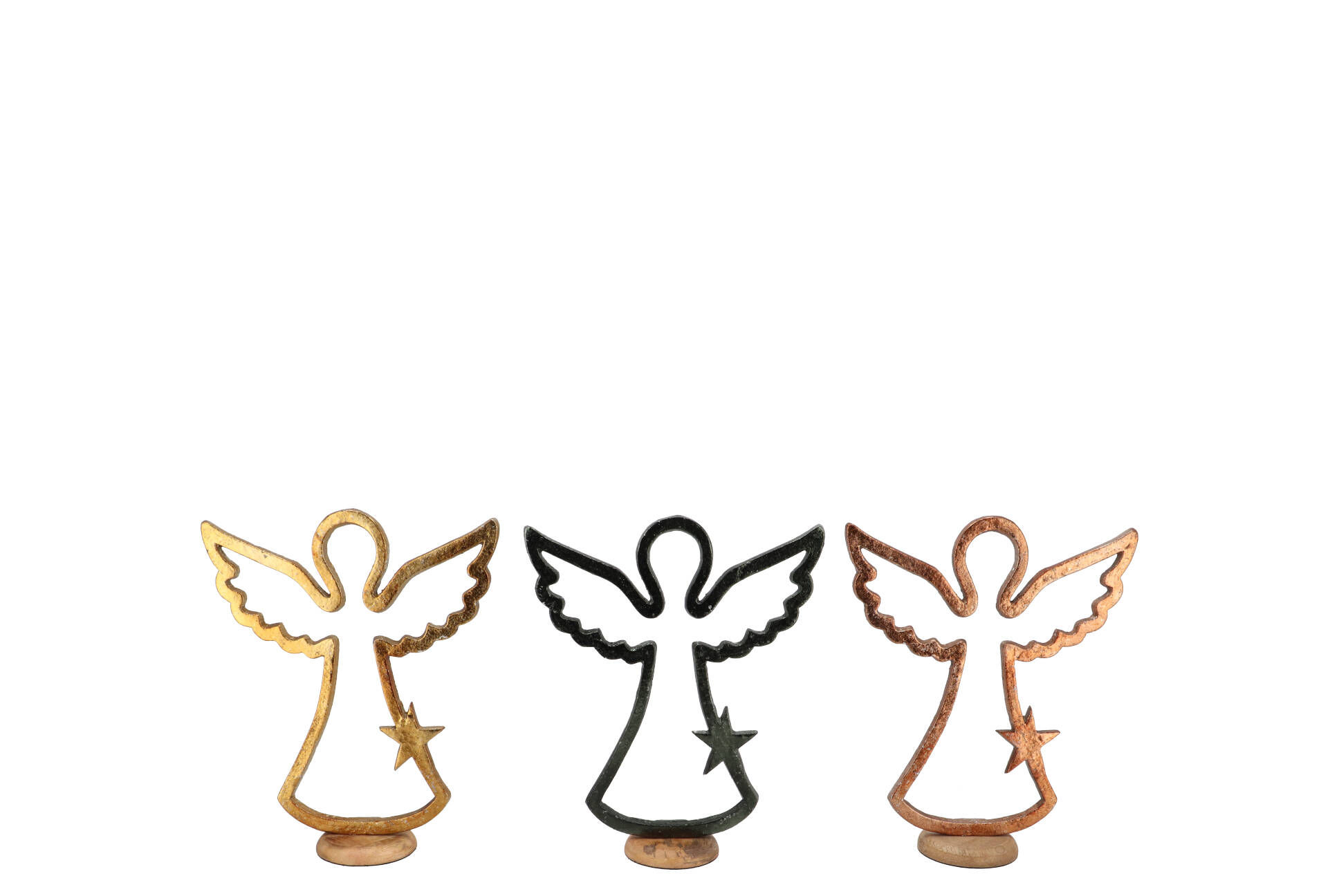 Ange sur socle en bois (3 variantes)