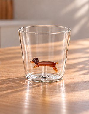 Verre figurine teckel 280ml