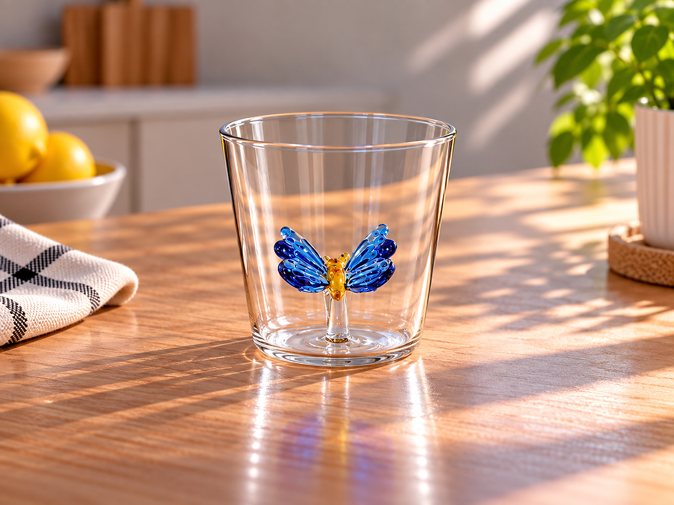 Verre figurine papillon 280ml