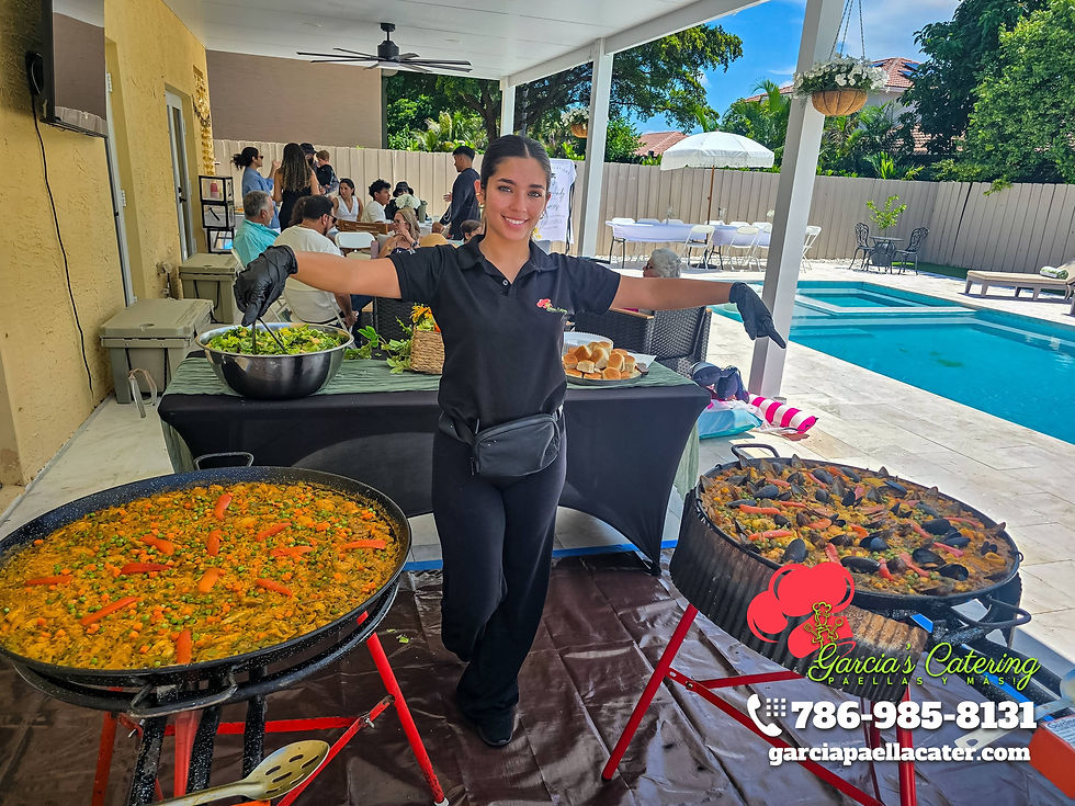 Arroz con Pollo and Seafood Paella
