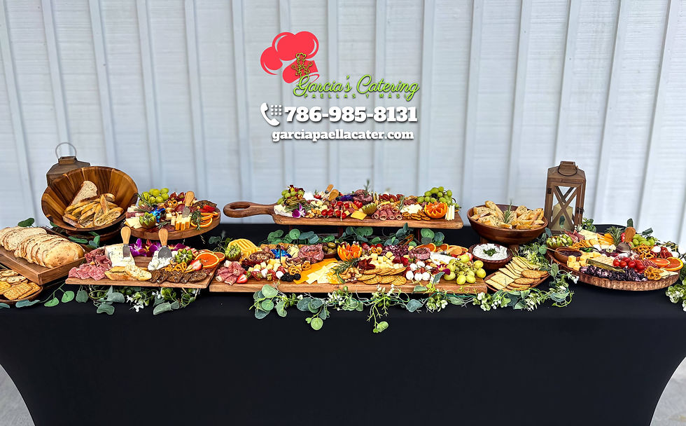 Wedding 6ft charcuterie station for 115 people