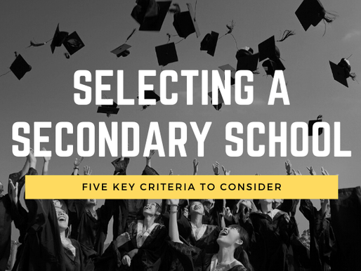 How to select the BEST secondary school for your child