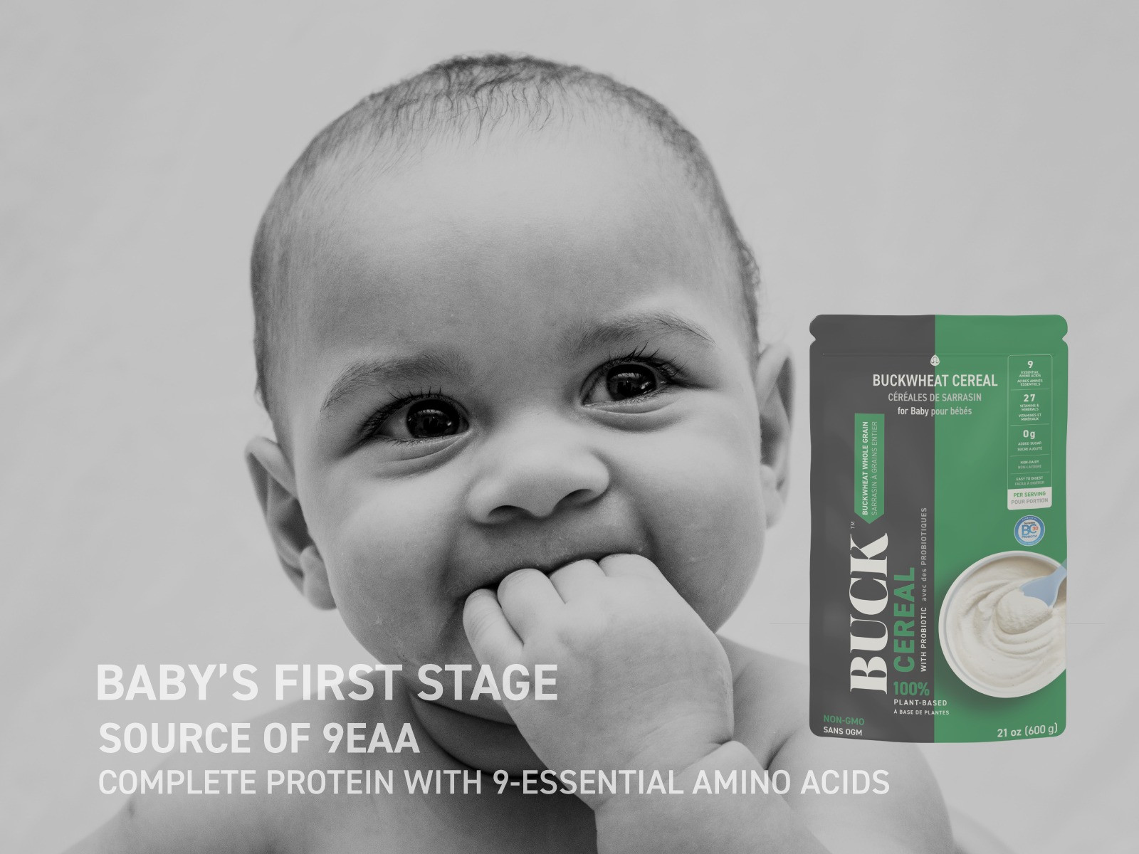 Baby BUCK™ Buckwheat Cereal for Babies simplybuck