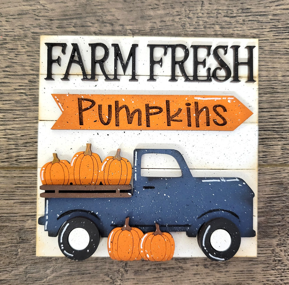 Thumbnail: Fall Pumpkin Patch Standard Tiles set of 8