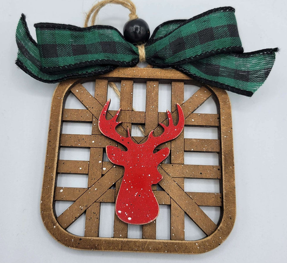 Thumbnail: Tobacco basket ornament set of 4