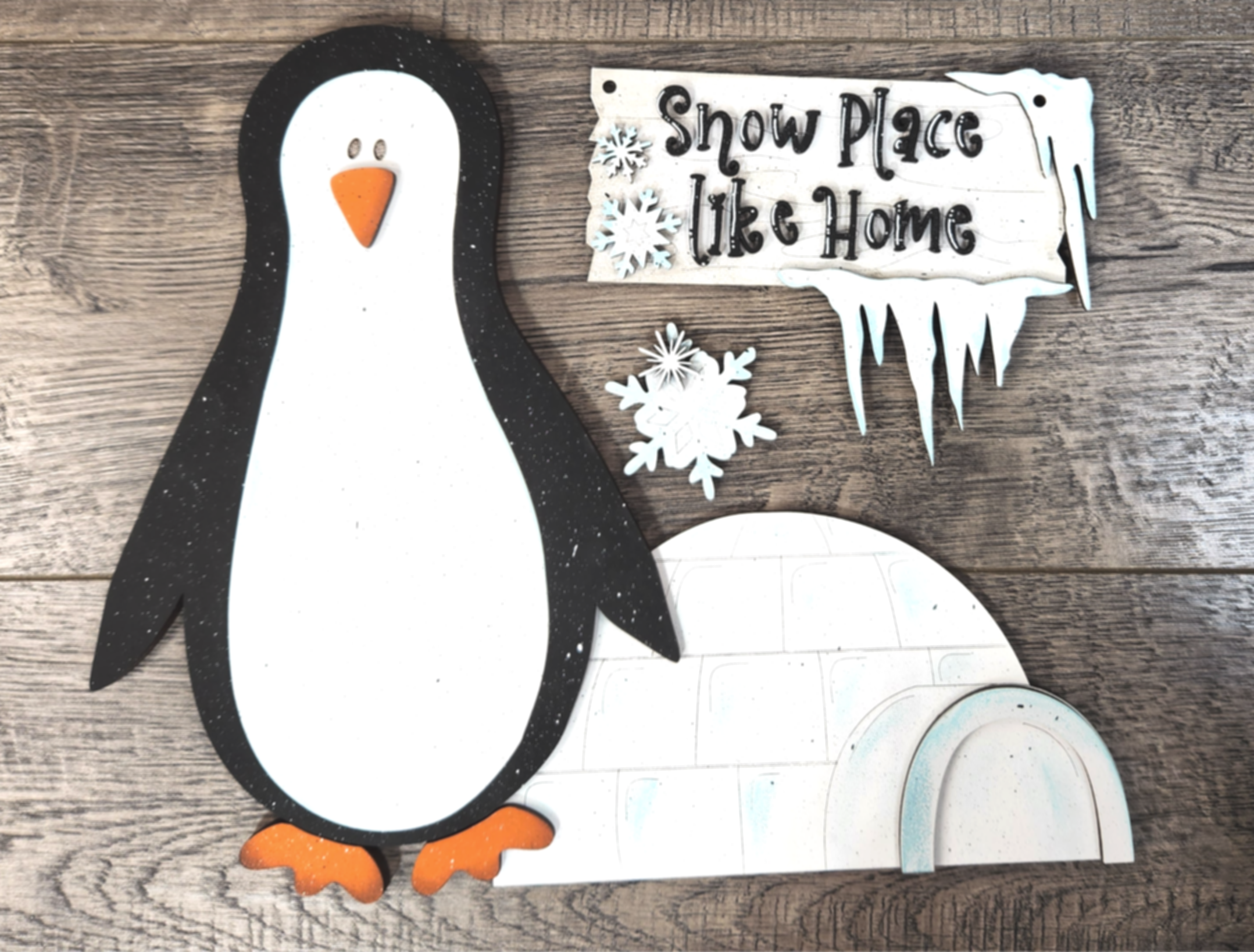 Snow place like home Penquin (fence Add on)