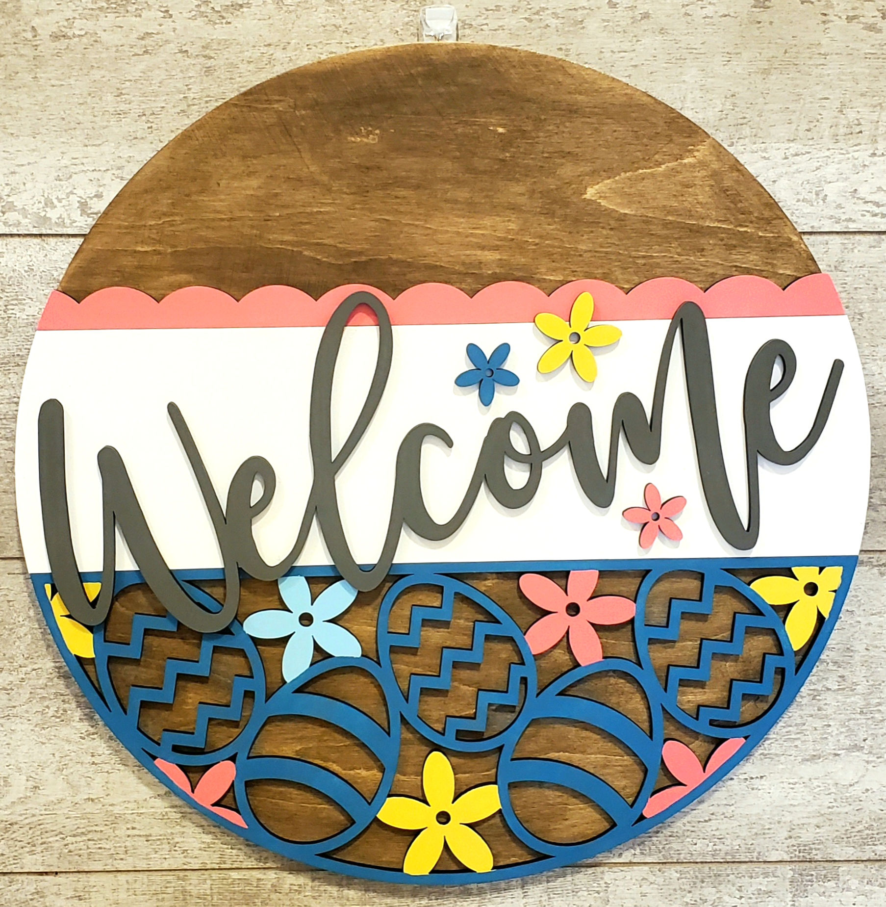 18" Welcome Easter Door Hanger