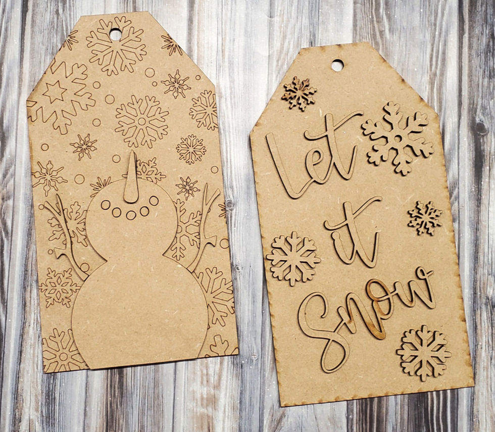Thumbnail: Winter/Christmas Reversible Tag